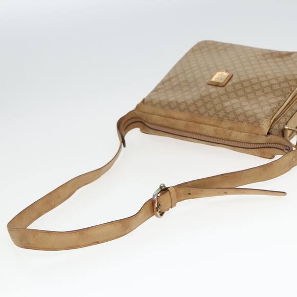 CELINE Macadam Canvas Shoulder Bag Beige - Picture 7 of 13